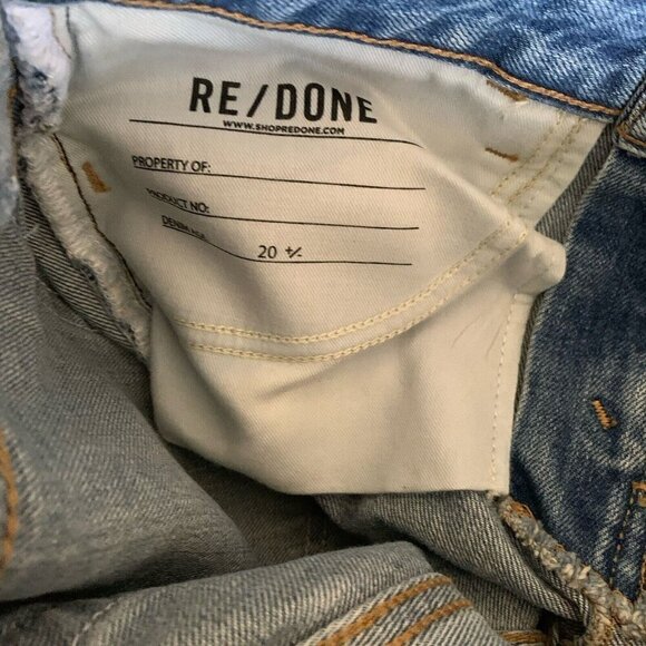 RE/DONE Bell Bottom Jeans Blue 148-03W70LRBL Women’s Size 23 Anthropologie - Picture 15 of 16